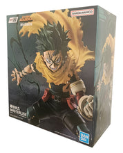 Load image into Gallery viewer, Free UK Royal Mail Tracked 24hr delivery 

Striking statue of Izuku Midoriya from the popular anime My Hero Academia. This awesome figure is launched by Ichibansho Figure as part of their latest Masterlise series. 

This remarkable statue is created in immense detail, showing Deku using his Black Whip quirk. -Stunning! 

This PVC statue stands at 16cm tall, and packaged in a gift/collectible box from Bandai. 

Official brand: Banpresto / Bandai 

EAN: 4573102689580

Excellent gift for any My Hero Academia f
