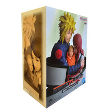 Load image into Gallery viewer, A Heartwarming Tribute to Naruto's Family

Celebrate one of the most emotional family bonds in Naruto Shippuden with this officially licensed Minato, Naruto &amp; Kushina Naruto 72 Series Figure by Banpresto / Bandai Spirits.

This beautifully designed 13cm collectible captures Minato Namikaze and Kushina Uzumaki lovingly holding baby Naruto, creating a touching family scene that stands apart from traditional battle-focused Naruto figures.

With expressive character details and a wonderfully sentimental des
