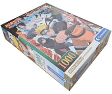 Load image into Gallery viewer, Free UK Royal Mail Tracked 24hr Delivery  Official Naruto Shippuden puzzle set launched by Clementoni.   1000 pieces premium print jigsaw puzzle with striking images and in great detail.  Excellent gift for any Naruto fan or anyone who loves a puzzle challenge.   Made in Italy.   The completed picture measured at 70 x 50cm.    Official brand: Clementoni.
