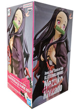 Load image into Gallery viewer, Free UK Royal Mail Tracked 24hr delivery   Beautiful statue of Nezuko Kamado from the popular anime Demon Slayer. This figure is launched by Banpresto as part of their latest Glitter and Glamour collection - Special Colour version.    The creator did an excellent job creating this piece, showing Nezuko posing elegantly in her pink kimono. - Stunning !   This PVC statue stands at 22cm tall, and packaged in a gift/collectible box from Bandai.
