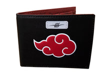 Load image into Gallery viewer, Free UK Royal Mail Tracked 24hr delivery 

Offical Naruto Cloud (Akatsuki) wallet. 

This stunning wallet is launched by Karactermania as part of their latest collection. This PVC leather wallet is created beautifully, showing the Cloud Akatsuki logo and the Kanji symbol on the other side. 

Multiple compartments for credit card, coin section, and large central pocket for banknotes and tickets/receipts. 
