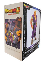 Load image into Gallery viewer, Free UK Royal Mail Tracked 24hr delivery  Powerful striking statue of Orange Piccolo from the legendary anime Dragon Ball Super. This statue is launched by Banpresto as part of their latest DXF series - Super Hero.   The creator did a smashing job on the piece, showing Piccolo in his strongest transformation (Orange Piccolo). - Truly amazing !   This PVC figure stands at 18cm tall, and packaged in a gift/collectible box from Bandai.
