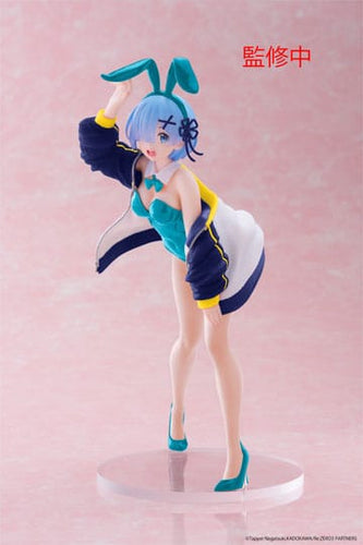 Free UK Royal Mail Tracked 24hr delivery 

Beautiful statue of Rem from the popular anime series Re:Zero - Starting Life In Another World. This gorgeous statue is launched by Taito figures as part of their latest Coreful collection -Jacket Bunny Ver. 

This statue is sculpted meticulously, showing Rem posing stunningly in her Bunny oufit and jacket. 

This PVC statue stands at 18cm tall, and packaged in a gift/collectible box from Taito figures. 

Official brand: Taito

EAN: 840342403776

Excellent gift for