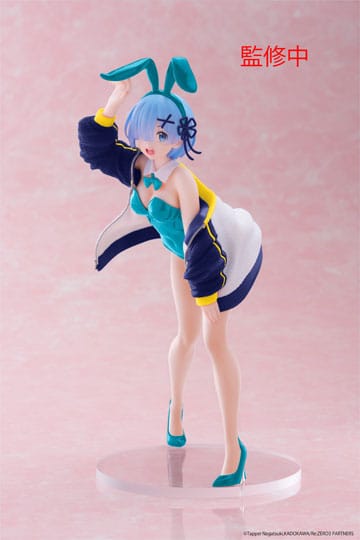 Free UK Royal Mail Tracked 24hr delivery 

Beautiful statue of Rem from the popular anime series Re:Zero - Starting Life In Another World. This gorgeous statue is launched by Taito figures as part of their latest Coreful collection -Jacket Bunny Ver. 

This statue is sculpted meticulously, showing Rem posing stunningly in her Bunny oufit and jacket. 

This PVC statue stands at 18cm tall, and packaged in a gift/collectible box from Taito figures. 

Official brand: Taito

EAN: 840342403776

Excellent gift for