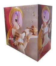 Load image into Gallery viewer, Free UK Royal Mail Tracked 24hr delivery 

Stunning statue of Ram from the popular anime Re:Zero Starting Life in Another World. This figure is launched by Good Smile Company as part of their latest SSS (Super Special Series) - &quot;Arabian Nights&quot;. 

This figure is created meticulously, showing Ram posing elegantly in her Arabian outfit, holding the lamp - Stunning !

This PVC statue stands at 21cm, and packaged in gift/collectible box from Good Smile Company.

Official brand: Good Smile Company

