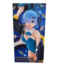Load image into Gallery viewer, Free UK Royal Mail Tracked 24hr delivery 

Beautiful statue of Rem from the popular anime series Re:Zero - Starting Life In Another World. This gorgeous statue is launched by Taito figures as part of their latest Coreful collection -Jacket Bunny Ver. 

This statue is sculpted meticulously, showing Rem posing stunningly in her Bunny oufit and jacket. 

This PVC statue stands at 18cm tall, and packaged in a gift/collectible box from Taito figures. 

Official brand: Taito

EAN: 840342403776

Excellent gift for
