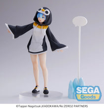 Load image into Gallery viewer, Free UK Royal Mail Tracked 24hr delivery   Beautiful statue of Rem from the popular anime series Re:Zero Starting Life in Another World. This figure is launched by SEGA as part of their latest Luminasta collection.  This figure is created beautifully, showing Rem posing in her super cute Penguin outfit.   This PVC statue stands at 20cm tall, and packaged in a gift collectible box from SEGA.   Official brand: SEGA  Excellent gift for any Re: Zero fan.
