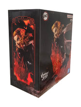 Load image into Gallery viewer, Free UK Royal Mail Tracked 24hr delivery  

Striking statue of Kyōjurō Rengoku from the popular anime series Demon Slayer. This Fiery statue is launched by Banpresto as part of their latest Vibration Stars Collection. 

The creator did a fantastic job with this piece, showing Rengoku posing in battle, performing his flame breathing technique, and striking with his flame hashira sword. Captured in motion perfectly. 

This PVC statue stands at 14cm tall, and packaged in a gift/collectible box from Bandai. 
