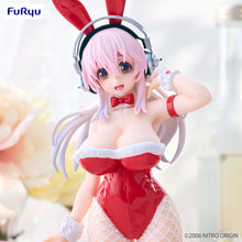 Load image into Gallery viewer, Free UK Royal Mail Tracked 24hr delivery 

Stunning statue of Super Sonico, she is known as the mascot for Nitroplus' annual live music festival event "Nitro Super Sonico". This amazing figure is launched by Good Smile Company as part of their latest BiCute Bunnies collection. 

This statue is created in beautiful fashion, showing Super Sonico posing beautifully in her red and white BiCute bunnies outfit. -Stunning!

This PVC statue stands at 30cm tall and packaged in a gift/collectible box from Good Smile 
