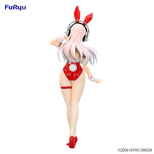 Load image into Gallery viewer, Free UK Royal Mail Tracked 24hr delivery 

Stunning statue of Super Sonico, she is known as the mascot for Nitroplus' annual live music festival event "Nitro Super Sonico". This amazing figure is launched by Good Smile Company as part of their latest BiCute Bunnies collection. 

This statue is created in beautiful fashion, showing Super Sonico posing beautifully in her red and white BiCute bunnies outfit. -Stunning!

This PVC statue stands at 30cm tall and packaged in a gift/collectible box from Good Smile 
