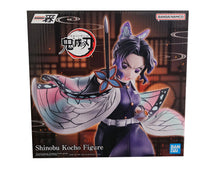 Load image into Gallery viewer, Free UK Royal Mail Tracked 24hr delivery 

Stunning statue of Shinobu Kochō from the popular anime series Demon Slayer. This statue is launched by ICHIBANSHO FIGURE as part of their latest collection. 

This beautiful piece is created exceptionally, showing Shinobu Kochō captured in battle, blasting out from the wooden floor with her nichirin sword. -Stunning! 

This PVC statue stands at 13cm tall, and packaged in a gift/collectible box from Bandai.

Official brand: ICHIBANSHO FIGURE / Bandai

EAN: 45731026
