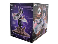 Load image into Gallery viewer, Free UK Royal Mail Tracked 24hr delivery 

Stunning statue of Shinobu Kochō from the popular anime series Demon Slayer. This statue is launched by ICHIBANSHO FIGURE as part of their latest collection. 

This beautiful piece is created exceptionally, showing Shinobu Kochō captured in battle, blasting out from the wooden floor with her nichirin sword. -Stunning! 

This PVC statue stands at 13cm tall, and packaged in a gift/collectible box from Bandai.

Official brand: ICHIBANSHO FIGURE / Bandai

EAN: 45731026
