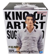 Load image into Gallery viewer, Free UK Royal Mail Tracked 24hr delivery 

Spectacular statue of Suguru Geto from the popular anime series Jujutsu Kaisen. This amazing statue is launched by Banpresto as part of their latest King Of Artist collection.

The creator has completed this piece remarkably,  showing Suguru Geto posing in his Shirt and Jujutsu High trousers - Stunning! 

This PVC statue stands at 21cm tall, and packaged in a beautiful gift/collectible box from Bandai. 

Official brand: Bandai / Banpresto

EAN: 4983164293722


