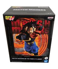 Load image into Gallery viewer, Free UK Royal Mail Tracked 24hr delivery 

Striking statue of Super 17 (Fusion of Android 17 and Hell Fighter 17) from the legendary anime Dragon Ball GT. This spectacular statue of Super 17 is launched by Banpresto as part of their latest Match Makers collection. 

This figure is created remarkably, showing Super 17 posing in battle, captured in motion perfectly. 
