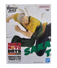 Load image into Gallery viewer, Free UK Royal Mail Tracked 24hr delivery 

Stunning statue of Taro Sakamoto from the popular anime series Sakamoto Days. This amazing statue is launched by Banpresto as part of their latest Vibration stars collection. 

The creator has sculpted this piece in excellent detail, showing Taro Sakamoto posing in his convenience store uniform, in battle, captured in motion and performing his powerful kick. 

This PVC statue stands at 17cm tall, and packaged in a gift/collectible box from Bandai.

