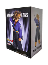 Load image into Gallery viewer, Free UK Royal Mail Tracked 24hr delivery  

Spectacular statue of Super Saiyan Trunks from the legendary anime Dragon Ball Z. This amazing figure is launched by Banpresto as part of their latest Blood Of Saiyans collection.

This statue is created superbly, showing Trunks in his Super Saiyan mode, posing with his sword. Created in immense detail, and the creator has finished the hairstyle with a metallic chrome effect. - Truly Amazing !
