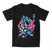 Load image into Gallery viewer, Free UK Royal Mail Tracked 24hr delivery
 
Cool design of Dragon Ball Japanese Anime T-shirt - Vegeta 
  
This high quality cotton T-shirt is lightweight and comfortable to wear.

Premium DTG technology prints the design directly onto the T-shirt which makes the design really stand out, easy to wash, and the colours will not fade or crack.
