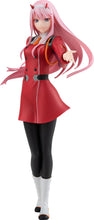 Load image into Gallery viewer, Free UK Royal Mail Tracked 24hr delivery     Stunning statue of Zero Two from the popular anime Darling in the FRANXX . This beautiful figure is launched by Good Smile Company as part of their latest Pop Up Parade collection.  This figure is created meticulously, showing Zero Two posing stunningly in her uniform. 
