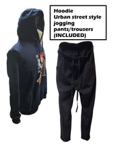 Load image into Gallery viewer, Free UK Tracked 24hr delivery   Excellent set of Tokyo Ghoul Hoodie and Urban Trousers. The set is made from soft cotton, which makes it really comfortable to wear.   Premium DTG printing quality of Ken Kaneki, adapted from the popular anime Tokyo Ghoul.   Excellent set for any Tokyo Ghoul fan. 
