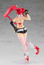 Load image into Gallery viewer, FREE UK Royal Mail Tracked 24hr Delivery  Beautiful figure of Yoko Littner from the popular anime Gurren Lagann. This amazing statue is part of the Goodsmile Company&#39;s Pop Up Parade series.   The sculptor has really did a beautiful job creating this high-detailed PVC statue of Yoko. The statue shows Yoko posing with her shades.   The PVC statue stands at 18cm tall, comes with a base, and packaged in a window display gift/collectible box from Good Smile Company.   Excellent gift for any Gurren Lagann fan.
