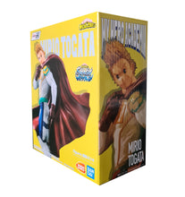 Load image into Gallery viewer, New release by Bandai / My Hero Academia: Mirio Togata Next Generations! Smash Rising figure.   From the anime "My Hero Academia" comes this officially licensed PVC Statue.  It stands at 20cm tall and comes in with fully coloured official Bandai box.   You need to to be quick on this one !! 
