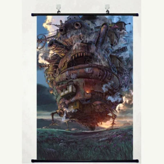 Howl's Moving Castle Anime Wall Scroll - 60cm x 90cm