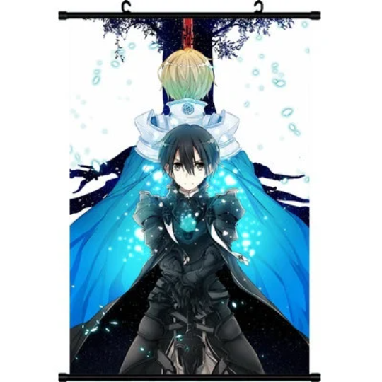 Sword Art Online Anime Kirito Wall Scroll - 60cm x 90cm