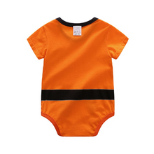 Load image into Gallery viewer, This super cute jumpsuit adapted from the popular anime series Dragon Ball Z is made of super soft cotton, the material makes the jumpsuit really soft and breathable, comfortable to wear with easy buttoned designed trousers for nappy change.  Transform your baby with this amazing outfit, and look super cute and super cool, and its super comfortable too.  Excellent gift for any anime fan who has a new-born baby in the family.
