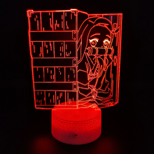 Load image into Gallery viewer, Free UK Royal Mail Tracked 24hr delivery.  Combining art and technology makes this 3D visual effect lamp a perfect gift for anime fans. The acrylic design produces an optical 3D hologram effect which brings the anime character to life.  The base has a touch sensor which makes it simple to control all the seven colour lighting modes. The set also includes a remote control for you to control the lamp with ease.
