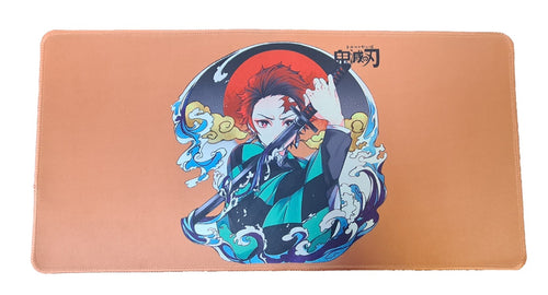 Extended Mouse Pad excellent for gaming or general office use.  The mouse mat measures at 30x60cm and fit perfectly to most desk sizes.  Striking image of Demon slayer Tanjiro design. The premium thick design of this mouse pad allows your mouse to obtain excellent speed and control (non slip rubber base).