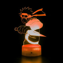 Load image into Gallery viewer, Naruto Uzumaki 3D Anime Touch Sensor 7 Colour mode LED Light / Lamp
