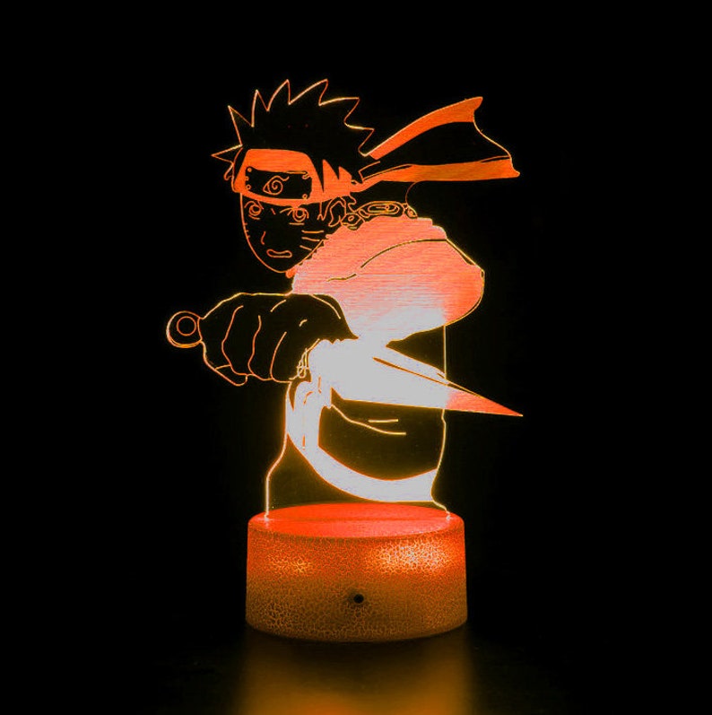 Naruto Uzumaki 3D Anime Touch Sensor 7 Colour mode LED Light / Lamp