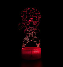 Load image into Gallery viewer, Naruto Touch Sensor acrylic lamp with 7 colour changing modes plus LED cracked base design
