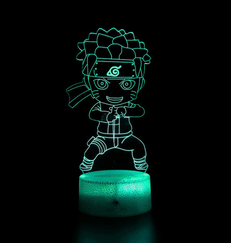 Naruto Touch Sensor acrylic lamp with 7 colour changing modes plus LED cracked base design