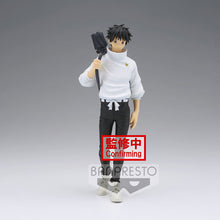 Load image into Gallery viewer, Free UK Royal Mail Tracked 24hr delivery   Cool statue of Yuta Okktsu, adapted from the new JutJutsu Kaisen movie. This beautiful statue is launched by Banpresto as part of their new JUKON NO KATA series.   The creator has completed this piece stunningly, showing Yuta posing in his white top with the high school badge, black trousers, and with his primary weapon (Katana) on his back. 
