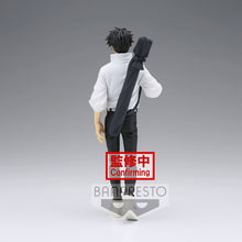 Load image into Gallery viewer, Free UK Royal Mail Tracked 24hr delivery   Cool statue of Yuta Okktsu, adapted from the new JutJutsu Kaisen movie. This beautiful statue is launched by Banpresto as part of their new JUKON NO KATA series.   The creator has completed this piece stunningly, showing Yuta posing in his white top with the high school badge, black trousers, and with his primary weapon (Katana) on his back. 
