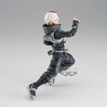 Load image into Gallery viewer, Free UK Royal Mail Tracked 24hr delivery   Super cool and striking figure of Shoto Todoroki from the popular anime My Hero Academia. This figure is launched by Bapresto as part of the latest release. Adapted from the latest movie - &quot;World Heroes Misson&quot;.   The creator has did a fabulous job on this piece, showing Bakugo in his combat gear in battle move. This Statue really pull the audience back to the exact movie scene. 
