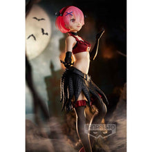 Load image into Gallery viewer, ﻿FREE UK Royal Mail Tracked 24hr delivery      This beautiful statue of RAM (one of the twin maids) is part of the remarkable Espresto line by Banpresto, and is part of the latest Monsters Motions series.  The figure is created in exceptional detail showing RAM posing in her sexy vampire outfit. This figure can really take your heart right back into anime. - Truly stunning.   This PVC statue stands at 22cm, and packaged in a premium gift/collectible box from Bandai. 
