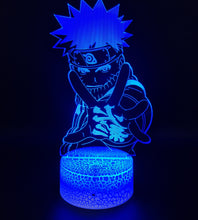 Load image into Gallery viewer, Naruto Uzumaki 3D Anime Touch Sensor 7 Colour mode LED Light / Lamp
