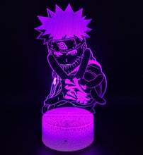 Load image into Gallery viewer, Naruto Uzumaki 3D Anime Touch Sensor 7 Colour mode LED Light / Lamp
