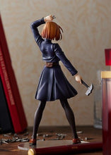 Load image into Gallery viewer, FREE UK Royal Mail Tracked 24hr Delivery  Striking and cool figure of Nobara Kugisaki from the popular anime series Jujutsu Kaisen. This figure is part of the Goodsmile Company&#39;s Pop Up Parade series.   The sculptor has really did an spectacular job creating this high-detailed PVC statue of Nobara. The figure shows Nobara in her classic navy blue uniform, posing with her primary weapon (Metal Hammer and Nails). 
