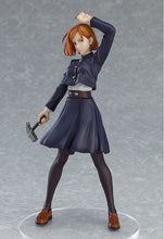 Load image into Gallery viewer, FREE UK Royal Mail Tracked 24hr Delivery  Striking and cool figure of Nobara Kugisaki from the popular anime series Jujutsu Kaisen. This figure is part of the Goodsmile Company&#39;s Pop Up Parade series.   The sculptor has really did an spectacular job creating this high-detailed PVC statue of Nobara. The figure shows Nobara in her classic navy blue uniform, posing with her primary weapon (Metal Hammer and Nails). 
