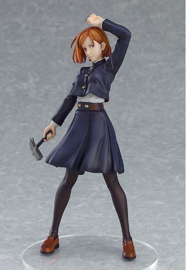 FREE UK Royal Mail Tracked 24hr Delivery  Striking and cool figure of Nobara Kugisaki from the popular anime series Jujutsu Kaisen. This figure is part of the Goodsmile Company's Pop Up Parade series.   The sculptor has really did an spectacular job creating this high-detailed PVC statue of Nobara. The figure shows Nobara in her classic navy blue uniform, posing with her primary weapon (Metal Hammer and Nails). 